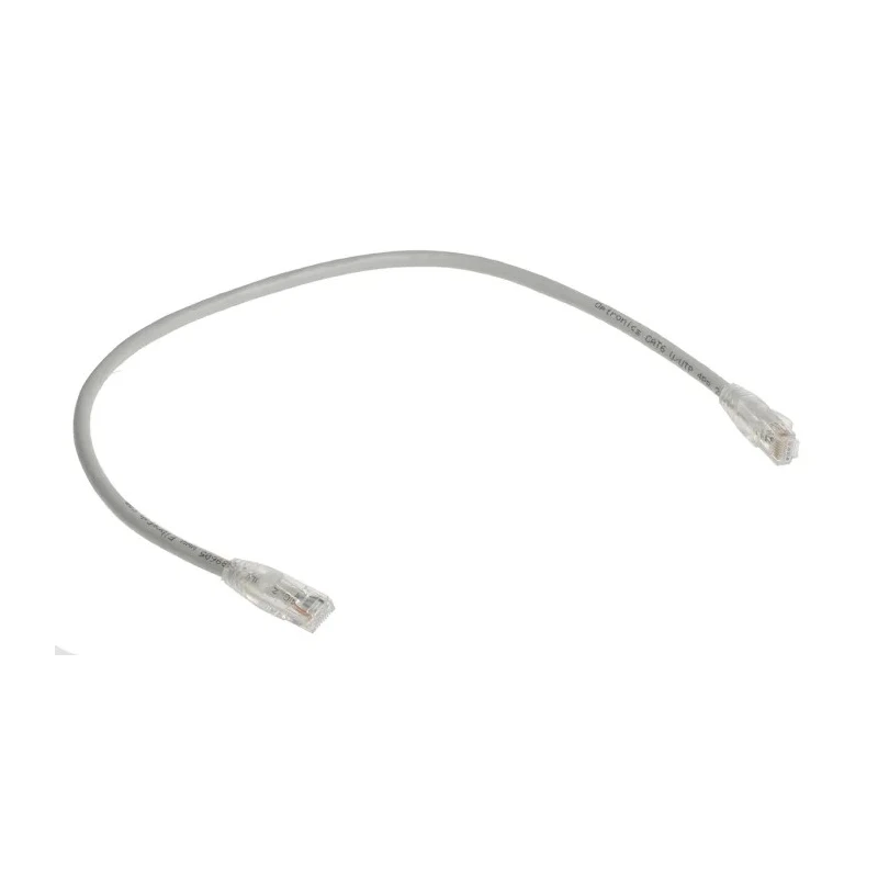 RS PRO Cat6 Ethernet Cable 0.5 m Grey RJ45 Male to RJ45 Male U/UTP PVC 556-590