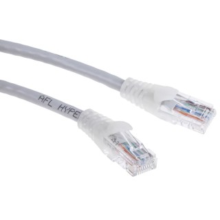 RS PRO Cat5e Ethernet Cable 3 m Grey RJ45 Male to RJ45 Male U/UTP PVC 556-667