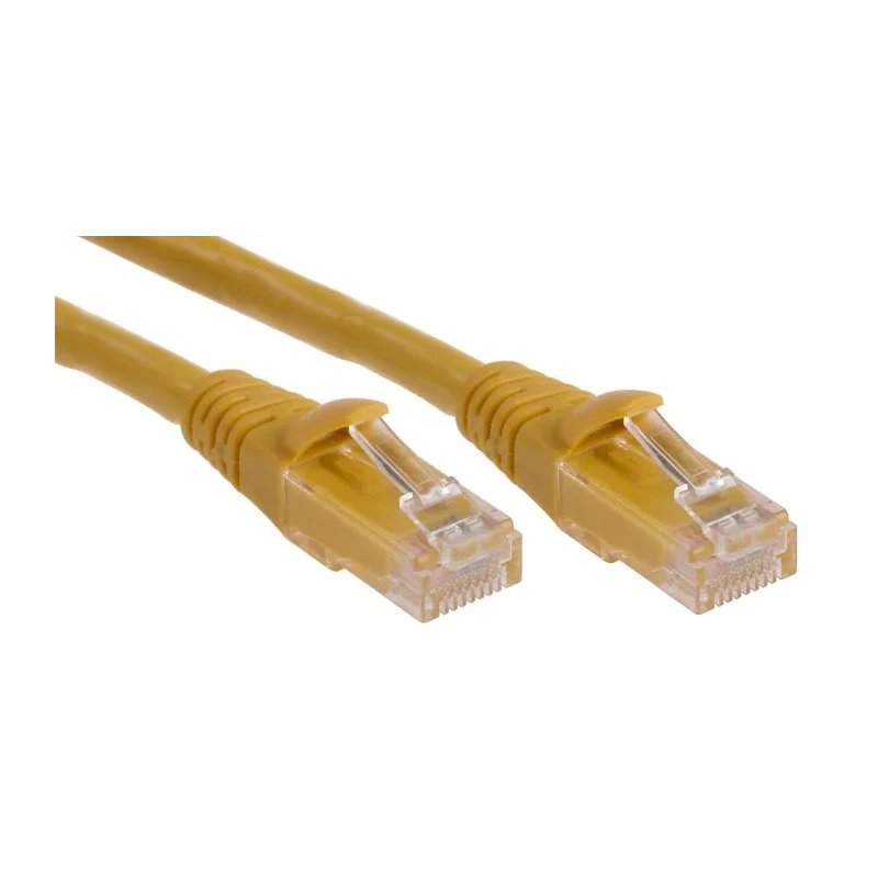 RS PRO Cat6 Unshielded PVC Ethernet Cable RJ45 Male to RJ45 Male 0.5 m Yellow 556-623
