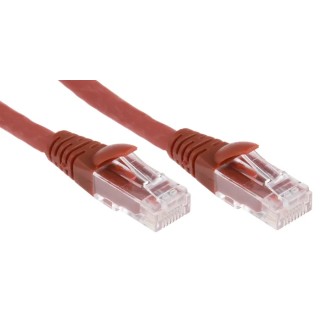 RS PRO Cat6 Ethernet Cable 2 m Red RJ45 Male to RJ45 Male U/UTP Low Smoke Zero Halogen 556-663