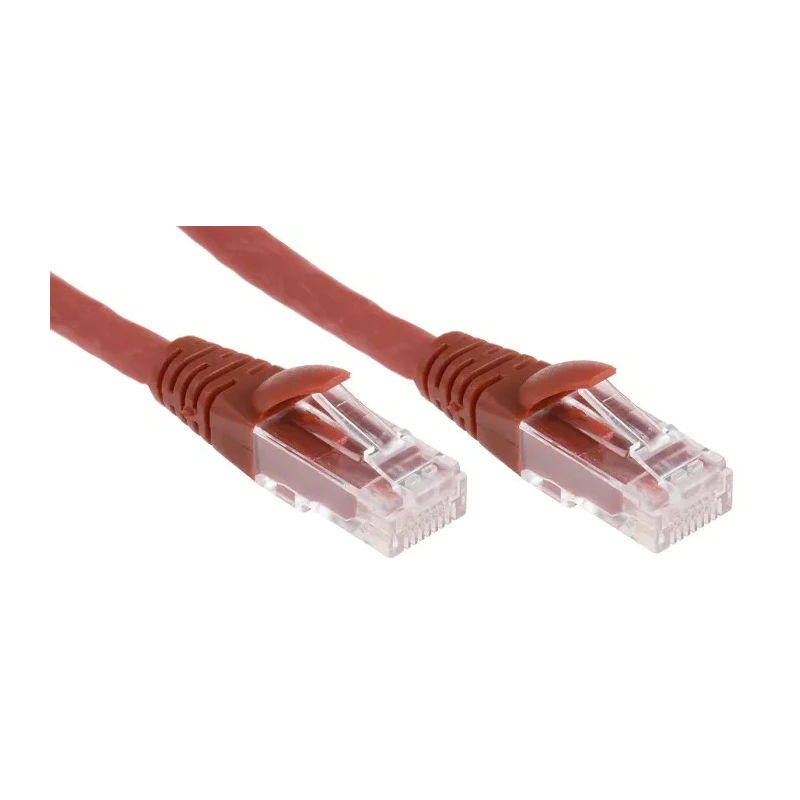 RS PRO Cat6 Ethernet Cable 2 m Red RJ45 Male to RJ45 Male U/UTP Low Smoke Zero Halogen 556-663