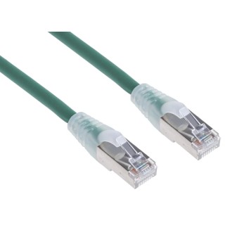 RS PRO Cat6 Ethernet Cable 1 m Green RJ45 Male to RJ45 Male F/UTP Low Smoke Zero Halogen 556-752