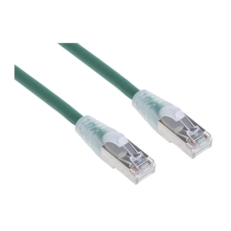 RS PRO Cat6 Ethernet Cable 1 m Green RJ45 Male to RJ45 Male F/UTP Low Smoke Zero Halogen 556-752