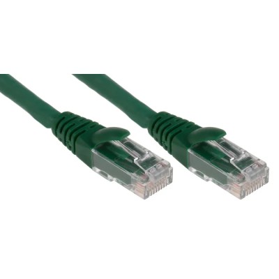 RS PRO Cat6 Ethernet Cable 3 m Green RJ45 Male to RJ45 Male U/UTP Low Smoke Zero Halogen 556-786