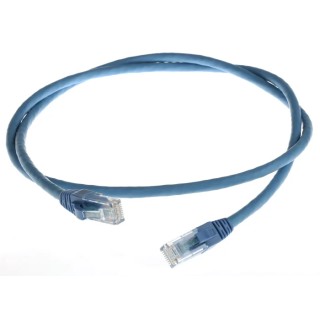 RS PRO Cat6 Ethernet Cable, 1 m, Blue RJ45 Male to RJ45 Male U/UTP Low Smoke Zero Halogen 556-792