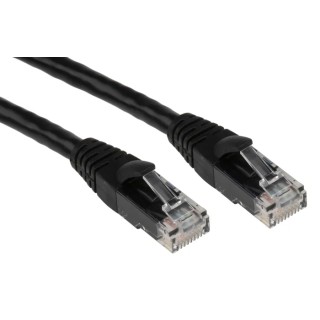 RS PRO Cat6 Ethernet Cable 5 m Black RJ45 Male to RJ45 Male U/UTP PVC 556-904