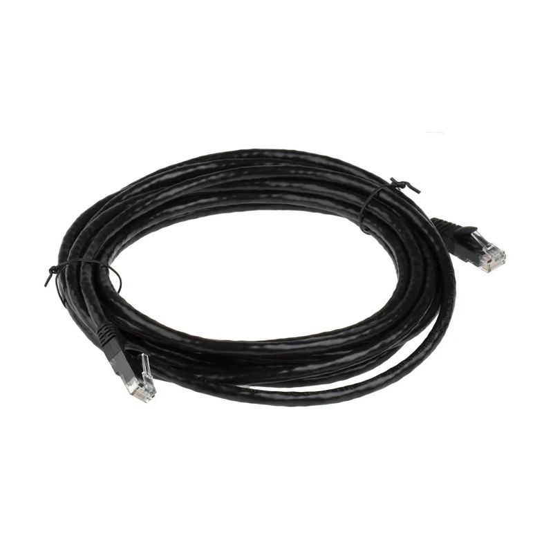 RS PRO Cat6 Ethernet Cable 5 m Black RJ45 Male to RJ45 Male U/UTP PVC 556-904
