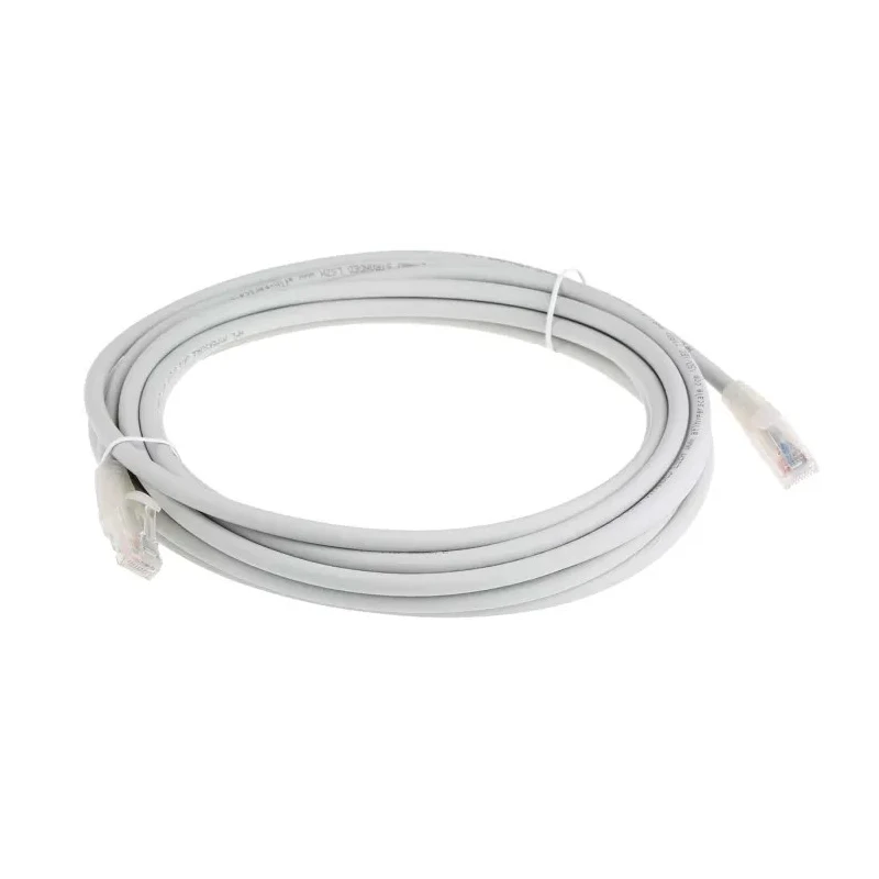 RS PRO Cat6 Ethernet Cable 5 m Grey RJ45 Male to RJ45 Male U/UTP Low Smoke Zero Halogen 556-910