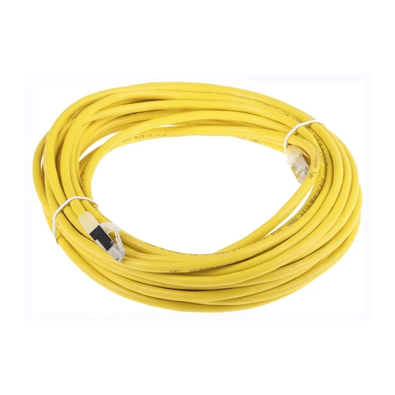 RS PRO Cat5e Ethernet Cable 10 m Yellow RJ45 Male to RJ45 Male F/UTP PVC 556-994
