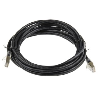 RS PRO Cat5e Ethernet Cable RJ45 Male to RJ45 Male 5 m Black Shielded PVC 556-988