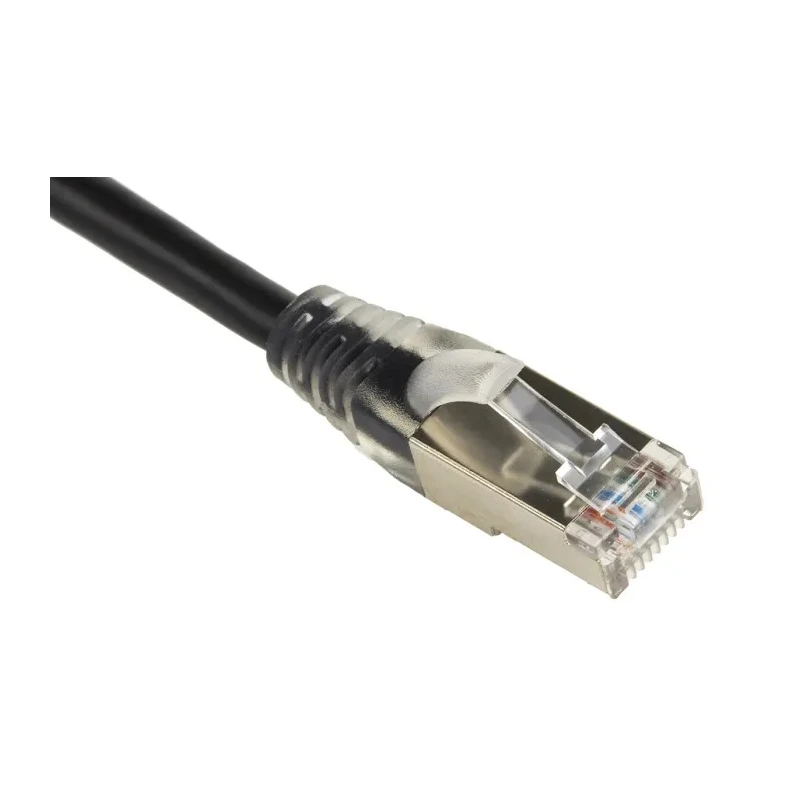 RS PRO Cat5e Ethernet Cable RJ45 Male to RJ45 Male 5 m Black Shielded PVC 556-988