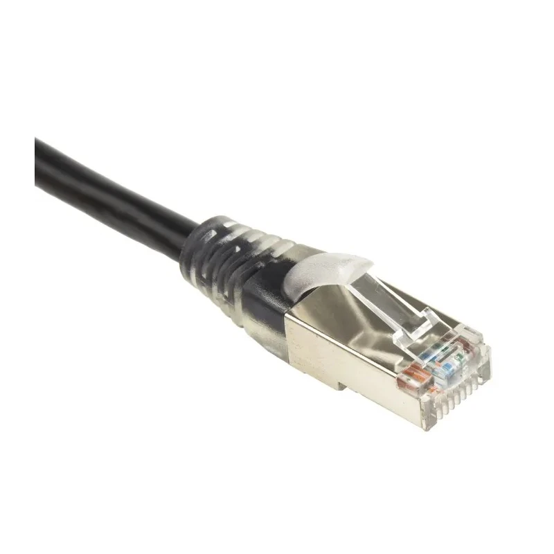 RS PRO Cat5e Ethernet Cable RJ45 Male to RJ45 Male 5 m Black Shielded PVC 556-988