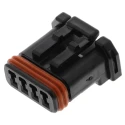 JAE MX19 Automotive Connector Female Black Cable 4 Way Crimp Termination MX19004S51