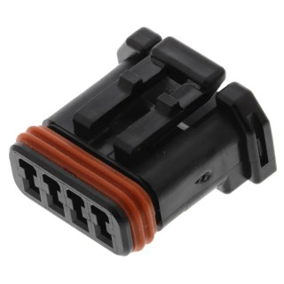 JAE MX19 Automotive Connector Female Black Cable 4 Way Crimp Termination MX19004S51