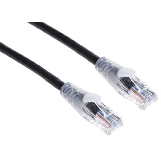 RS PRO Cat5e Ethernet Cable RJ45 Male to RJ45 Male 3 m Black Unshielded PVC 557-036