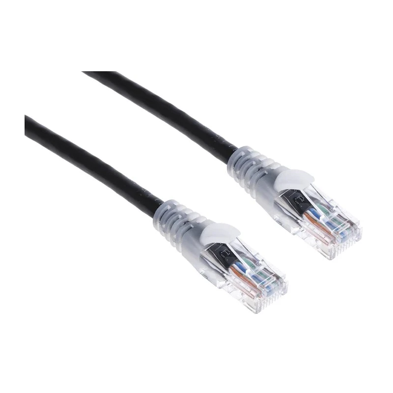 RS PRO Cat5e Ethernet Cable RJ45 Male to RJ45 Male 3 m Black Unshielded PVC 557-036