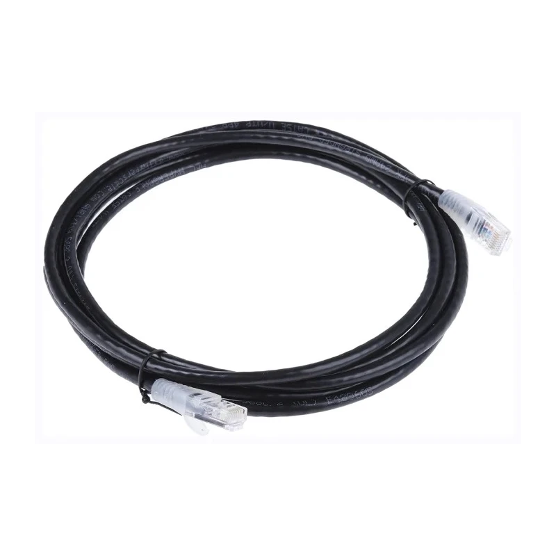 RS PRO Cat5e Ethernet Cable RJ45 Male to RJ45 Male 3 m Black Unshielded PVC 557-036