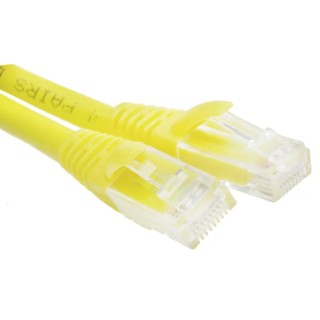 RS PRO Cat6 Ethernet Cable, 1 m, Yellow RJ45 Male to RJ45 Male, F/UTP Low Smoke Zero Halogen 557-109