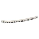 HellermannTyton Helagrip Pre-Printed Slide-On Cable Marker, Black Legend "R", White Marker, 2-5 mm Cable Diameter 901-10382