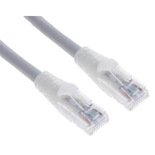 RS PRO Cat6 Ethernet Cable 10 m Grey RJ45 Male to RJ45 Male U/UTP PVC 557-105