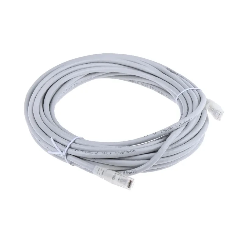 RS PRO Cat6 Ethernet Cable 10 m Grey RJ45 Male to RJ45 Male U/UTP PVC 557-105