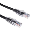 RS PRO Cat5e Ethernet Cable RJ45 Male to RJ45 Male 1 m Black Unshielded PVC 557-115