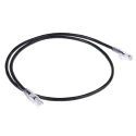 RS PRO Cat5e Ethernet Cable RJ45 Male to RJ45 Male 1 m Black Unshielded PVC 557-115