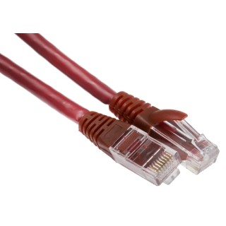RS PRO Cat6 Ethernet Cable 0.5 m Red RJ45 Male to RJ45 Male U/UTP PVC 557-111