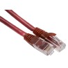 RS PRO Cat6 Ethernet Cable 0.5 m Red RJ45 Male to RJ45 Male U/UTP PVC 557-111