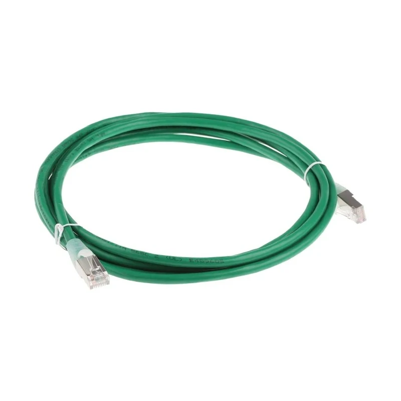 RS PRO Cat5e Ethernet Cable 3 m Green RJ45 Male to RJ45 Male F/UTP PVC 557-313