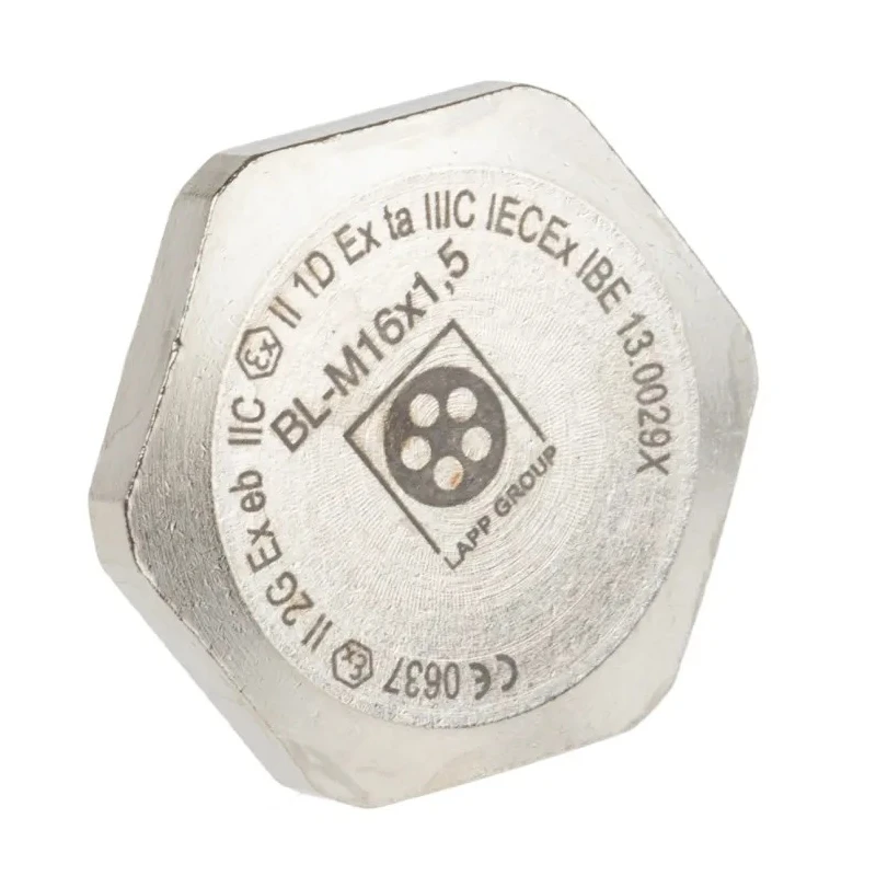 Lapp M32 Thread Nickel Plated Brass Cable Gland Blanking Plug 22mm Diameter 52103113