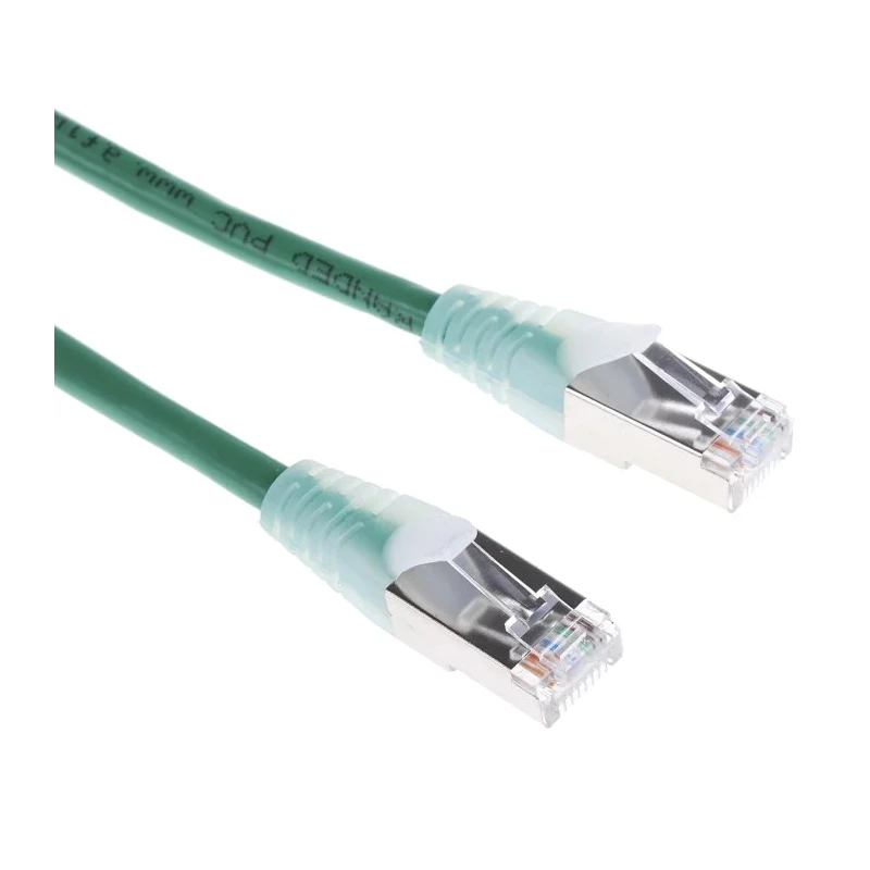 RS PRO Cat5e Ethernet Cable 5 m Green RJ45 Male to RJ45 Male F/UTP PVC 557-323