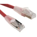 RS PRO Cat6 Ethernet Cable 2m Red RJ45 Male to RJ45 Male F/UTP Low Smoke Zero Halogen 557-357