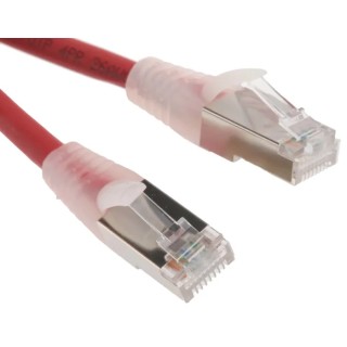 RS PRO Cat6 Ethernet Cable 2m Red RJ45 Male to RJ45 Male F/UTP Low Smoke Zero Halogen 557-357