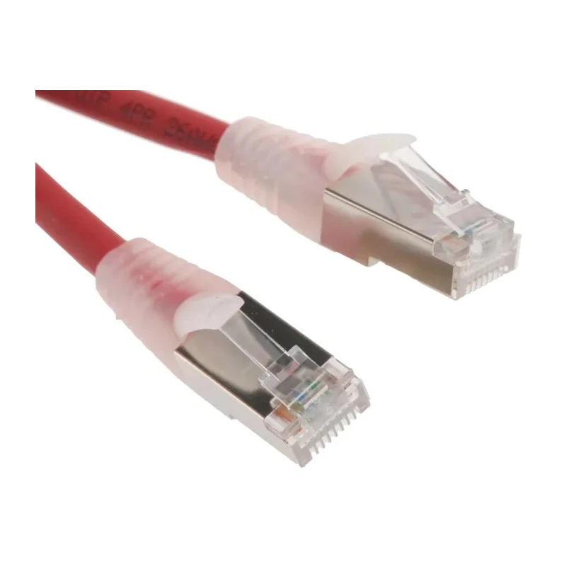 RS PRO Cat6 Ethernet Cable 2m Red RJ45 Male to RJ45 Male F/UTP Low Smoke Zero Halogen 557-357