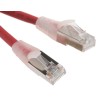 RS PRO Cat6 Ethernet Cable 2m Red RJ45 Male to RJ45 Male F/UTP Low Smoke Zero Halogen 557-357