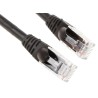 RS PRO Cat6 Ethernet Cable, 0.5 m, U/UTP Low Smoke Zero Halogen Black RJ45 Male to RJ45 Male 557-367