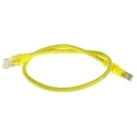RS PRO Cat5e Ethernet Cable 0.5 m Yellow RJ45 Male to RJ45 Male U/UTP Low Smoke Zero Halogen 556-825