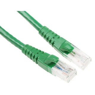 RS PRO Cat6 Ethernet Cable 5 m Green RJ45 Male to RJ45 Male U/UTP PVC 557-442