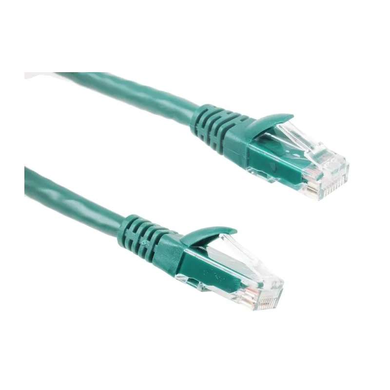 RS PRO Cat6 Ethernet Cable, 1 m, Green RJ45 Male to RJ45 Male, U/UTP PVC 557-486