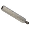 HIROSUGI Stainless Steel Hex Standoff M3 Thread, 20 mm Body Length, 6 mm Stud Length BSU-320