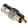 RS PRO Audio Female BNC Straight RCA AV Adapter 500V Brass Housing Gold Plated Contact 32mm Length 665-7598