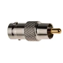 RS PRO Audio Female BNC Straight RCA AV Adapter 500V Brass Housing Gold Plated Contact 32mm Length 665-7598