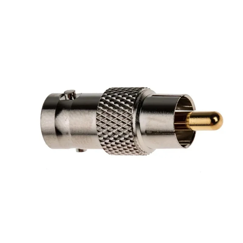RS PRO Audio Female BNC Straight RCA AV Adapter 500V Brass Housing Gold Plated Contact 32mm Length 665-7598