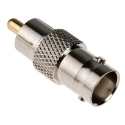 RS PRO Audio Female BNC Straight RCA AV Adapter 500V Brass Housing Gold Plated Contact 32mm Length 665-7598