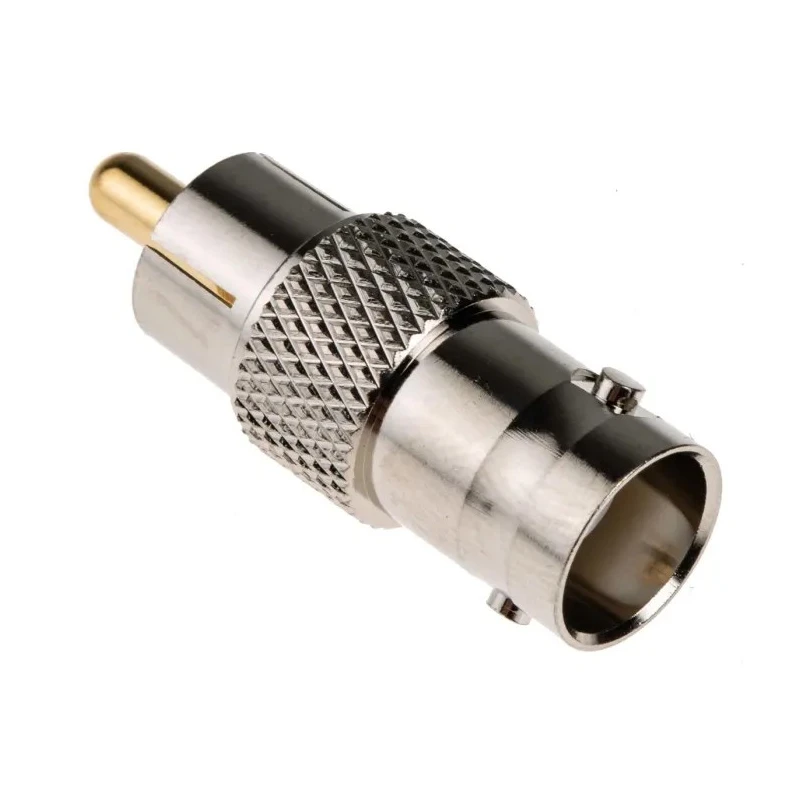 RS PRO Audio Female BNC Straight RCA AV Adapter 500V Brass Housing Gold Plated Contact 32mm Length 665-7598