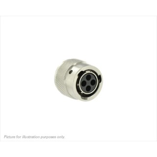 Souriau Sunbank by Eaton MIL Spec Circular Connector, UTO Straight 4 Way Cable, Male Connector with Female UT06104SH