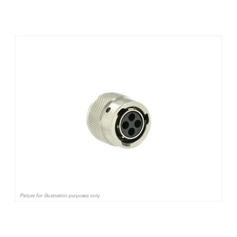 Souriau Sunbank by Eaton MIL Spec Circular Connector, UTO Straight 4 Way Cable, Male Connector with Female UT06104SH