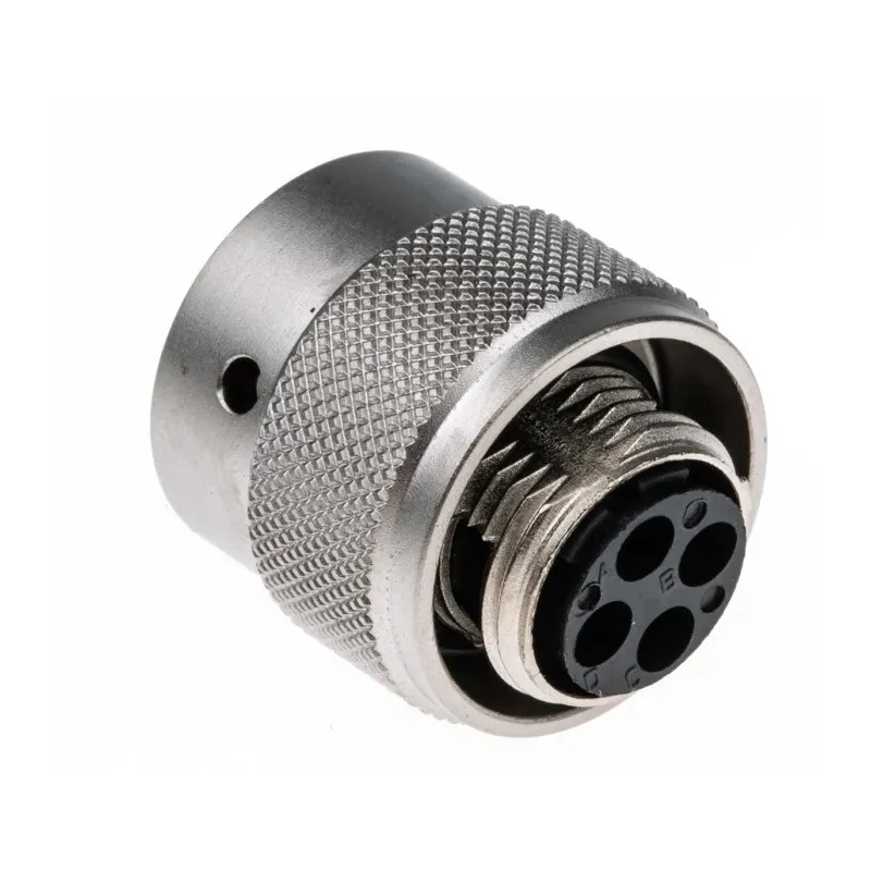 Souriau Sunbank by Eaton MIL Spec Circular Connector, UTO Straight 4 Way Cable, Male Connector with Female UT06104SH