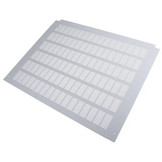 RS PRO Grey Steel Ventilated Top Cover 423 mm Length x 350 mm Width 665-7703
